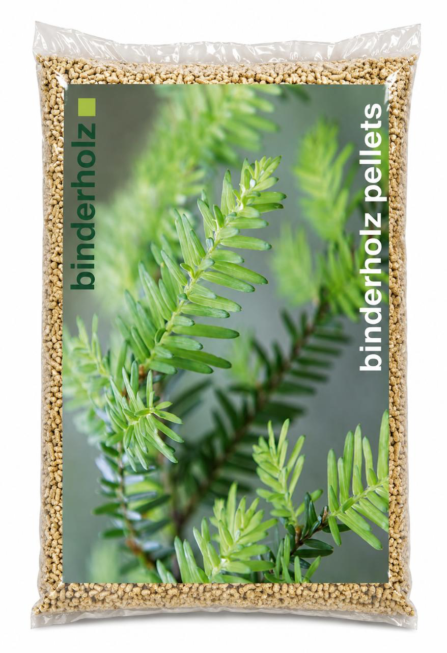 Sacco originale di pellet Binderholz da 15 kg